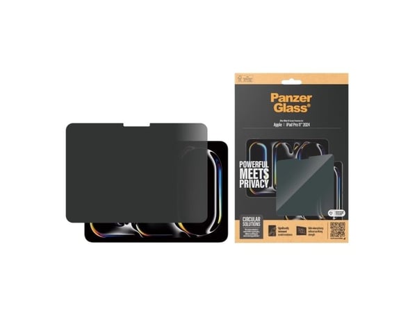 PanzerGlass ® Privacy Screen Protector ® iPad Pro 11'''' (2024-2025) | Ultra-Wide Fit, Apple, Apple - iPad Pro 11'''' (2024), Asennus kuivana, Naar...