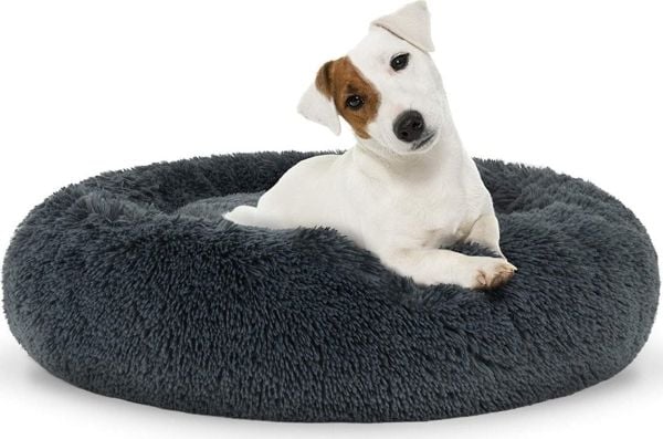 Leobert myk liggeplass universal for hund og katt 60 cm – mørkegrå