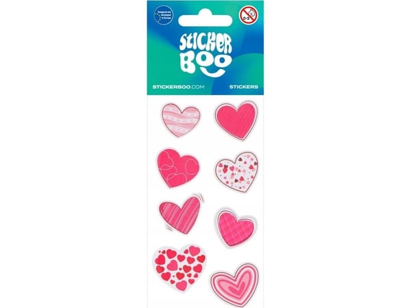 STICKERBOO hjerte-klistremerker 3 stk 66x180 S-BOO PBH 120/1800