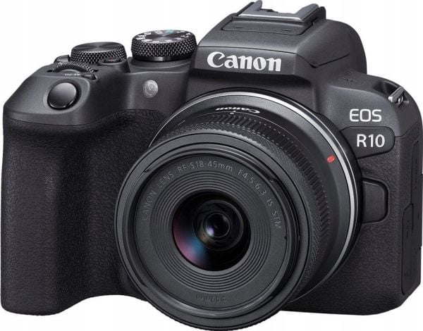 Canon EOS R10 + RF-S 18-45 mm F4.5-6.3 IS STM (F/4.5-6.3 IS STM) + monteringsadapter EF-EOS R
