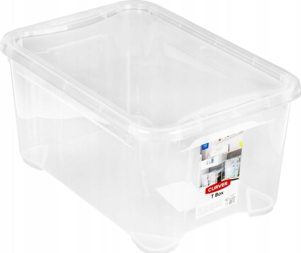 Curver oppbevaringsboks med lokk 14L transparent