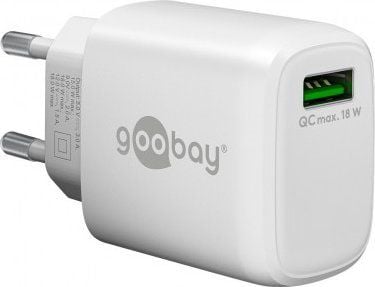 Goobay 61672, Sisätila, AC, 3 A, Valkoinen