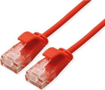 ROLINE GREEN 21.44.3910, 0,15 m, Cat6a, U/UTP (UTP), RJ-45, RJ-45, Rød