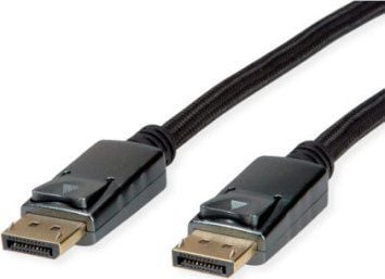 ROLINE 11.04.5866, 1 m, DisplayPort, DisplayPort, Hankjønn, Hankjønn, 7680 x 4320 piksler
