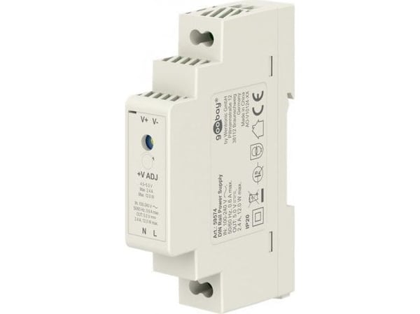 Virtalähde DIN-kiskoon 5 V, 2,4 A, 12 W