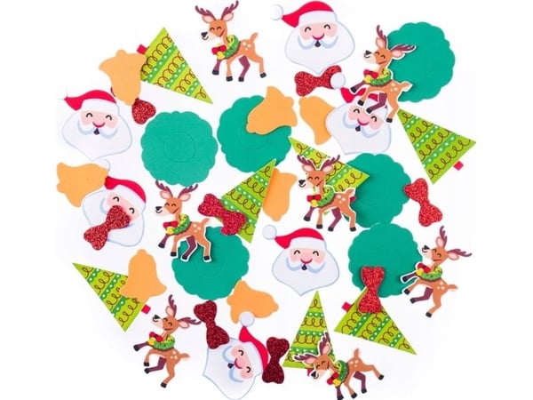 Merry Christmas skumklistremerker 48 stk