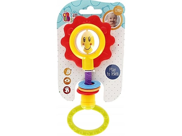 BamBam BAM BAM BLOMSTER RATTLE 11X21X4 B/C 48/96