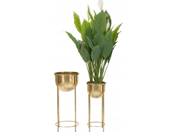 Ferretti gull blomsterstativer med uttrekkbare blomsterpotter