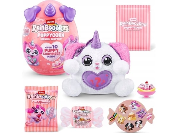 RAINBOCORNS pehmolelu tarvikkeineen Puppycorn Surprise, 9298
