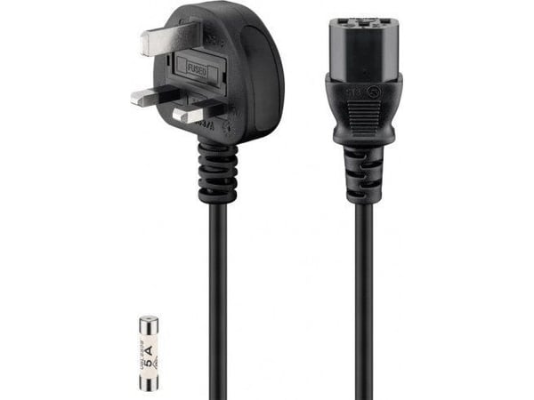 Goobay 45754, 1,5 m, Strömkontakt typ G, C13 coupler, H05VV-F3G, 230 - 250 V