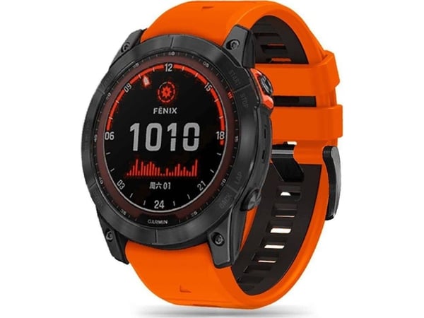 Tech-Protect armband till GARMIN FENIX 3 / 5X / 3HR / 5X PLUS / 6X / 6X PRO / 7X Tech-Protect IconBand orange-svart