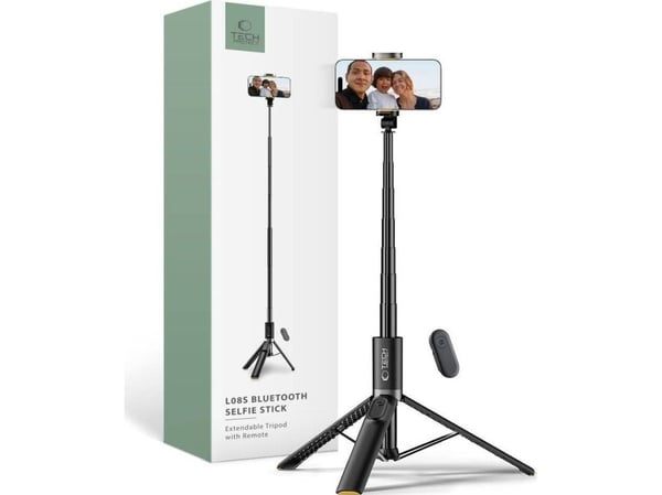 Selfiestang Tech-Protect TECH-PROTECT L08S Bluetooth selfie-stativ svart