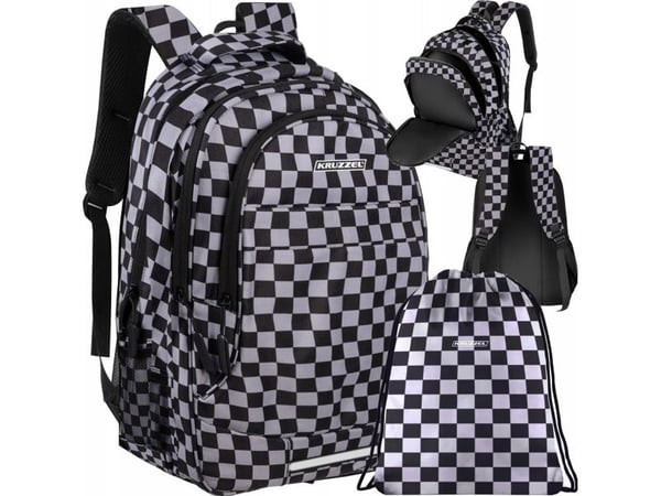 Kruzzel Ryggsekk 22L - sjakkbrett Kruzzel 24530