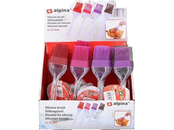 Alpina Alpina - silikonbørste for marinering av mat 21 cm (grå)
