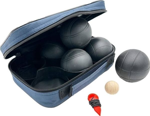 Enero kuler til spill 6 stk - Boule petanque sorte, pose Enero PRO