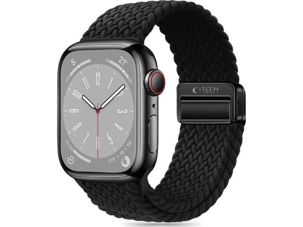Tech-Protect rem til APPLE WATCH 3/4/5/6/7/8/9/SE (38/40/41 mm) Tech-Protect nylon, svart