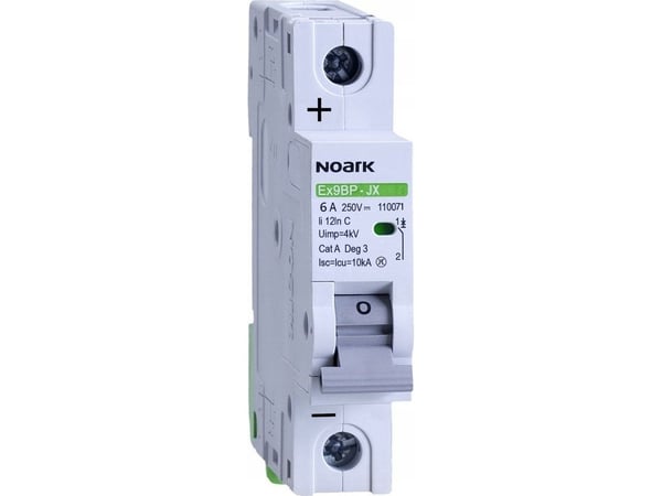 Noark 110071 DC 10KA C6 250VDC 1P ylivirtakatkaisija DC 10KA C6 250VDC 1P Noark 110071 DC 10KA C6 250VDC 1P ylivirtakatkaisija DC 10KA C6 250VDC 1P