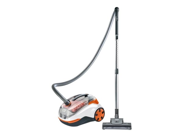 Thomas Cycloon Hybrid Pet & Friends - Dammsugare - med behållare - utan påse - 1400 W - vit/orange