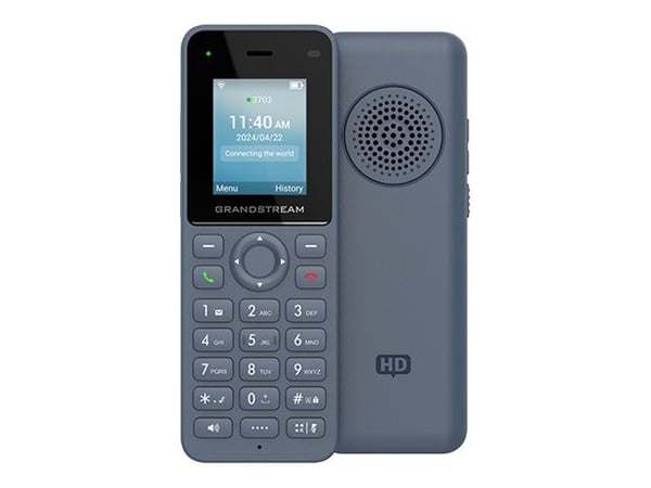 Grandstream WP816 - Trådløs VoIP-telefon - med Bluetooth-grensesnitt - IEEE 802.11a/b/g/n/ac/ax (Wi-Fi) - treveis anropskapasitet - SIP - 2 linjer