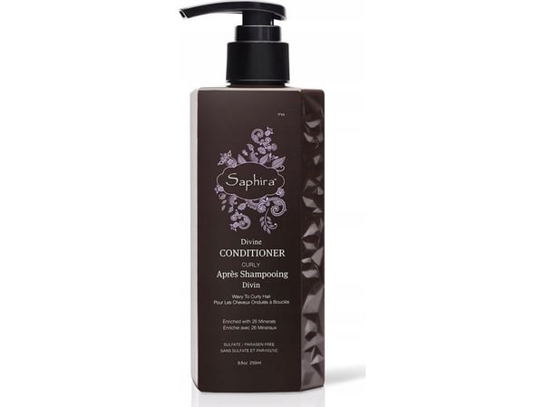 Inoar Saphira Divine Conditioner intensiivinen kosteuttava hoitoaine pörröisille, kihartumattomille hiuksille, 250 ml