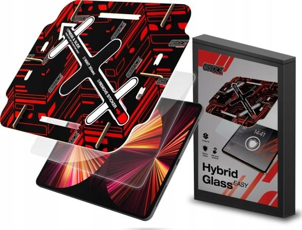 GrizzGlass HybridGlass Easy skärmskydd till Apple iPad Pro 5:e gen 12,9"
