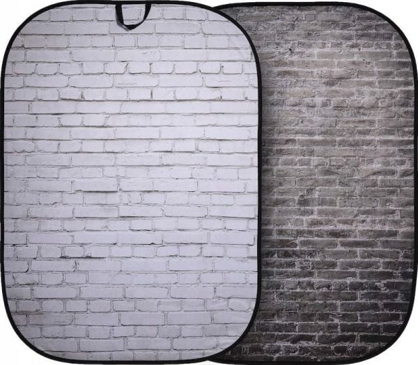 Lastolite bakgrunn Urban 1,5x2,1 m Painted White/Industrial Brick