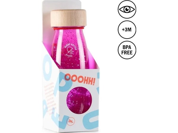 Petit Monkey Petit Boum FLOAT sensory bottle rosa