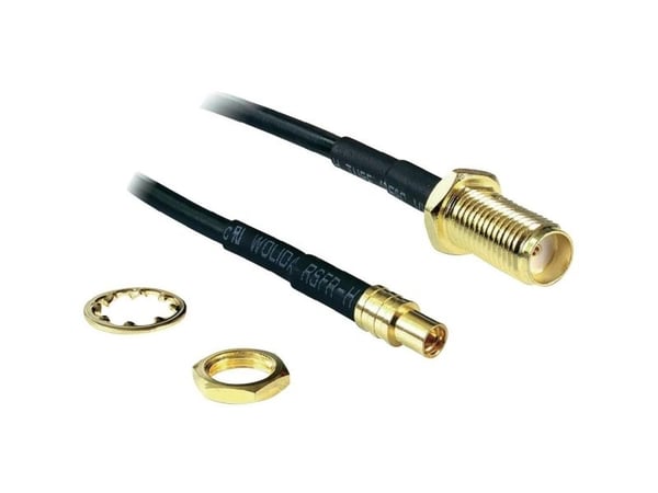 DeLock - Antennekabel - SMA (W) - MMCX (B) - 20 cm - RG-174 - Svart (88579)