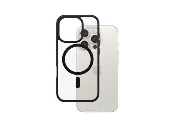 PanzerGlass HardCase - Baksidedeksel for mobiltelefon - MagSafe-samsvar - polykarbonat, termoplast-polyuretan (TPU) - svart - for Apple iPhone 16 Pro