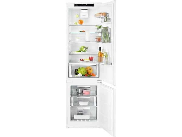 AEG 8000 SCE819E5TS - Kjøleskap/fryser - bunnfryser - innebygd - fordypning - bredde: 56 cm - dybde: 55 cm - høyde: 189.4 cm - 269 liter - Klasse E...