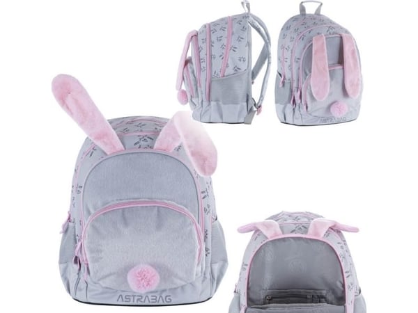 Astra Reppu, jossa on pehmoiset Honeybunny-kanin korvat AB340 20l 3 lokeroa ASTRA