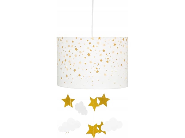 Atmosphera lampe til barnerom, sky og stjerner, Ø 30 cm