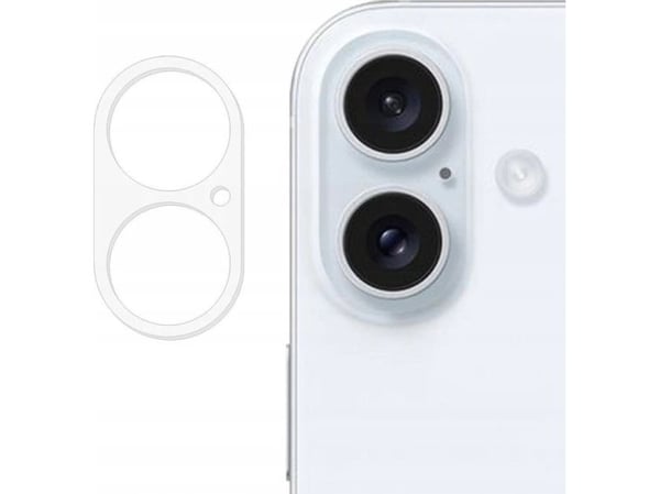 TelForceOne Ecobox 6D herdet glass for iPhone 16 kamera