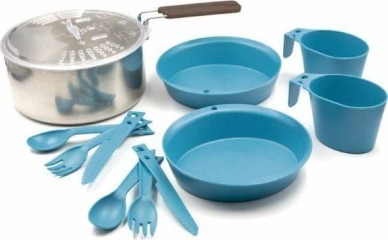 Laken i rustfritt stål kokkesett 16 cm - 2 deler