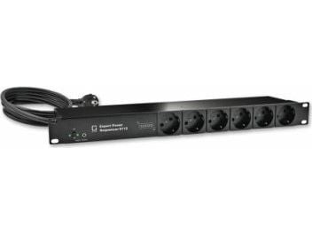 Güde 8112 strømfordelingsenhet (PDU) 6 AC-utganger 1U svart (8112-4)