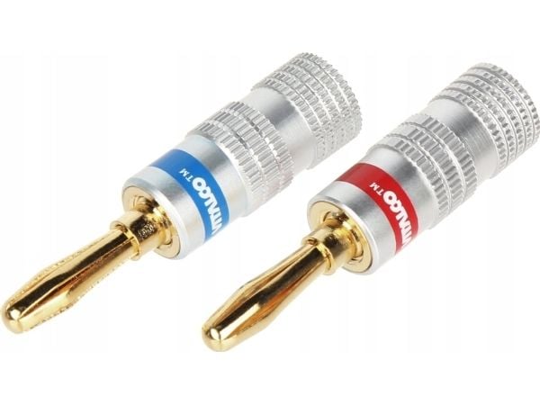 Vitalco Par banankontakter BAN-PLUG-HQ RED + BLUE VITALCO