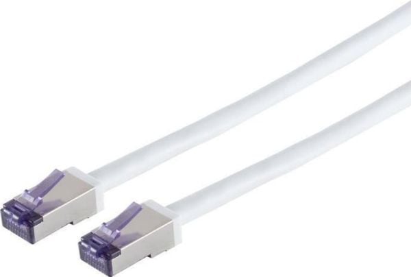 Lanview - Koblingskabel - RJ-45 (hann) til RJ-45 (hann) - 20 m - 6.2 mm - S/FTP - CAT 6a - up to 10 Gbps data transfer rate, høyfleks - hvit