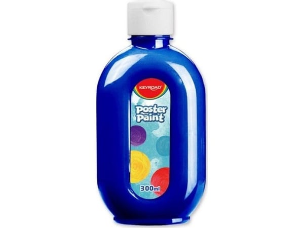 Keyroad KEYROAD plakatmaling, 300ml, flaske, blå