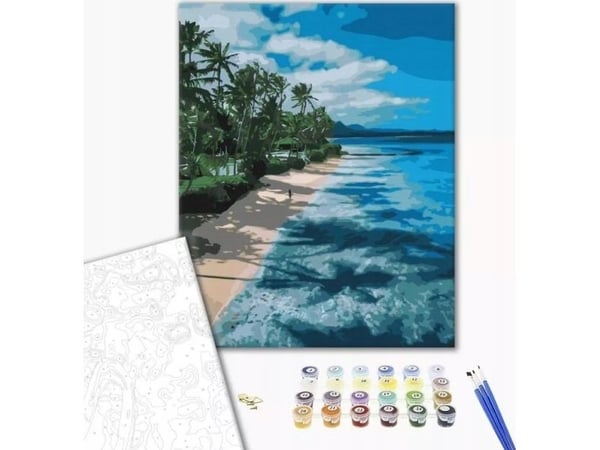 Your Hobby Paint by numbers pensel, 40x50 cm, mound of paradise