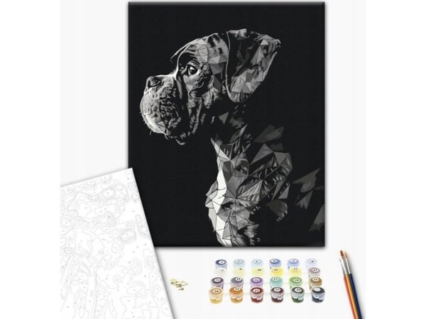 Your Hobby Paint by numbers BRUSHME, 40 x 50 cm, hund, 1 stk