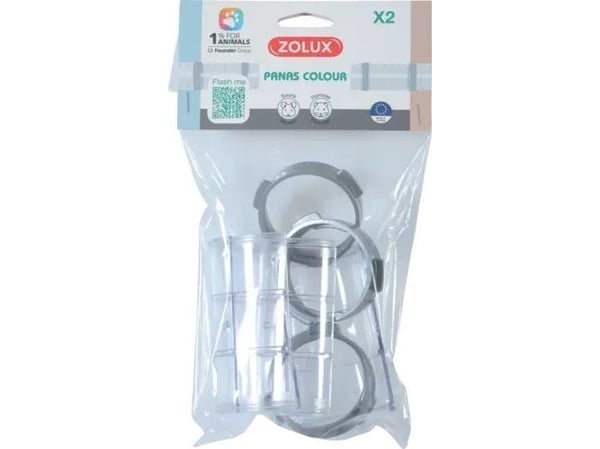 Zolux ZOLUX Connexion varme plugger/klammer til akvarium, S (2 stk.)