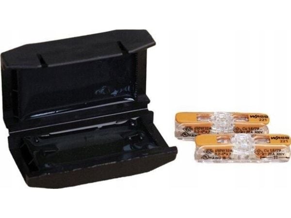 CellPack 449749 EASY-PROTECT/Inline/2/4 Gelboks til forbindingsklemme fleksibel: 0.2-4 mm² stift: 0.2-4 mm² 1 stk Sort