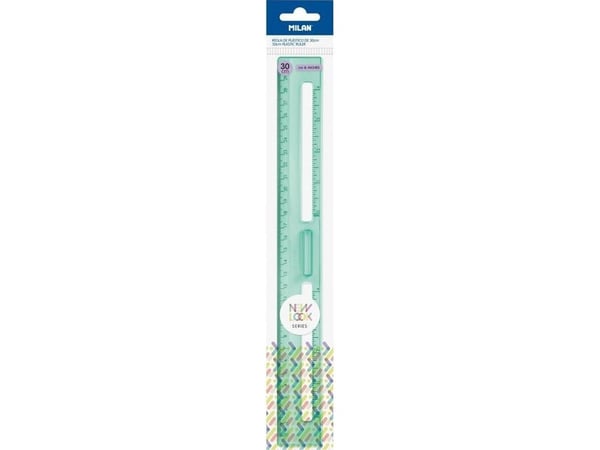 Milan linjal 30 cm New Look grønn MILAN