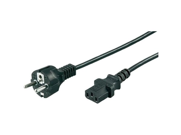 Goobay 68605, 1,5 m, Strömkontakt typ F, IEC C13, H05VV-F3G, 250 V