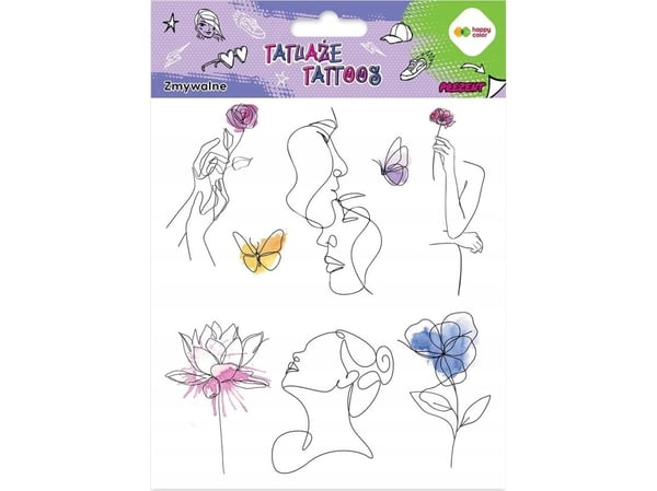 BaByliss tatoveringer vaskbare Llineart + Aquarella HAPPY COLOR