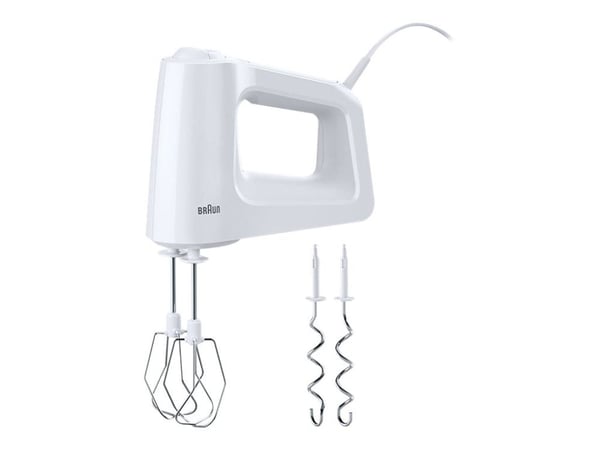 Braun MultiMix HM 3000 WH, Stavmixer, vit, rostfritt stål, 450 W