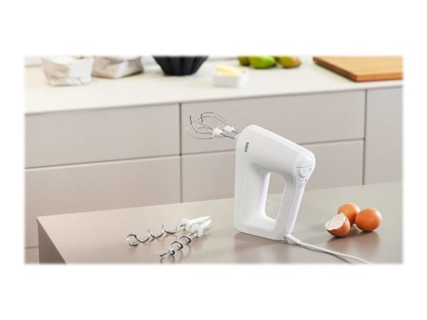 Braun MultiMix HM 3000 WH, Stavmixer, vit, rostfritt stål, 450 W