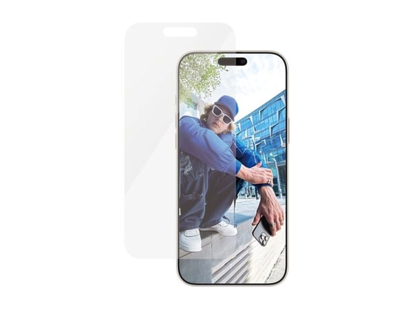 PanzerGlass - Skjermbeskyttelse for mobiltelefon - klassisk passform - glass - rammefarge transparent - for Apple iPhone 16 Pro Max