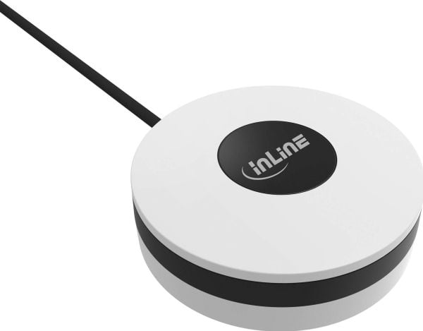 InLine 40163W, Smarthjemmeenhet, IR-trådløs/Wi-Fi, Hvit