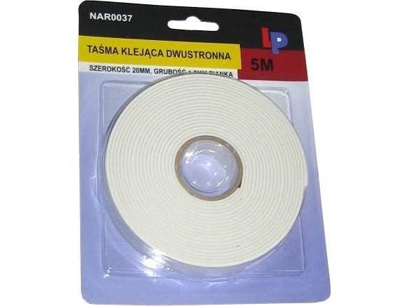 N NAR0037 Kaksipuolinen teippi 5m/20/15mm